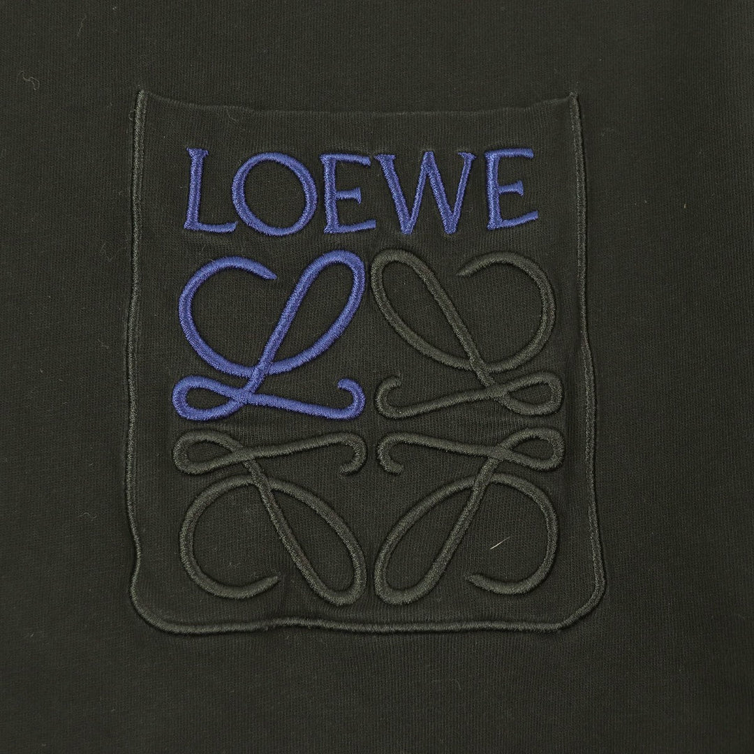 LOEWE Short sleeve T-shirt H526Y22X99 Main: 100% cotton, some parts: 99% cotton, some parts: 1% elastane black mens S Used Authentic