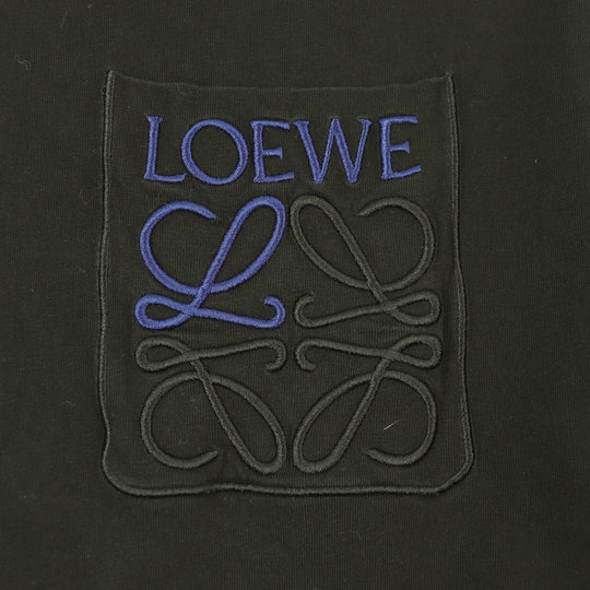 LOEWE Short sleeve T-shirt H526Y22X99 Main: 100% cotton, some parts: 99% cotton, some parts: 1% elastane black mens S Used Authentic