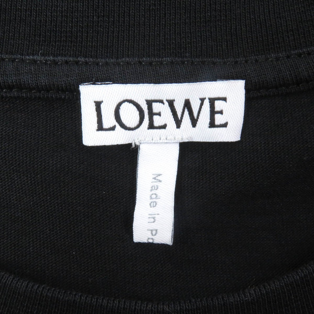 LOEWE Short sleeve T-shirt H526Y22X99 Main: 100% cotton, some parts: 99% cotton, some parts: 1% elastane black mens S Used Authentic