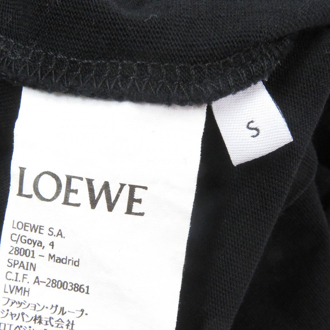 LOEWE Short sleeve T-shirt H526Y22X99 Main: 100% cotton, some parts: 99% cotton, some parts: 1% elastane black mens S Used Authentic
