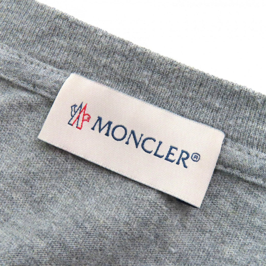 MONCLER Short sleeve T-shirt G20918C00055 Main: 100% cotton, Part: 100% cotton gray mens Used Authentic