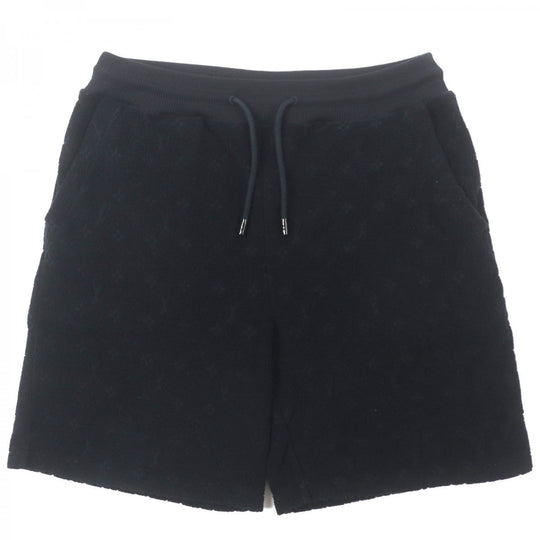 LOUIS VUITTON Shorts Main: 83% cotton, Main: 17% nylon black Monogram French Terry Shorts mens S Used Authentic