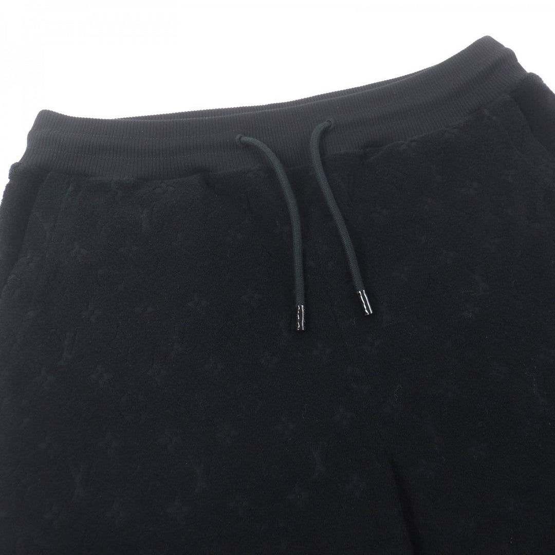 LOUIS VUITTON Shorts Main: 83% cotton, Main: 17% nylon black Monogram French Terry Shorts mens S Used Authentic