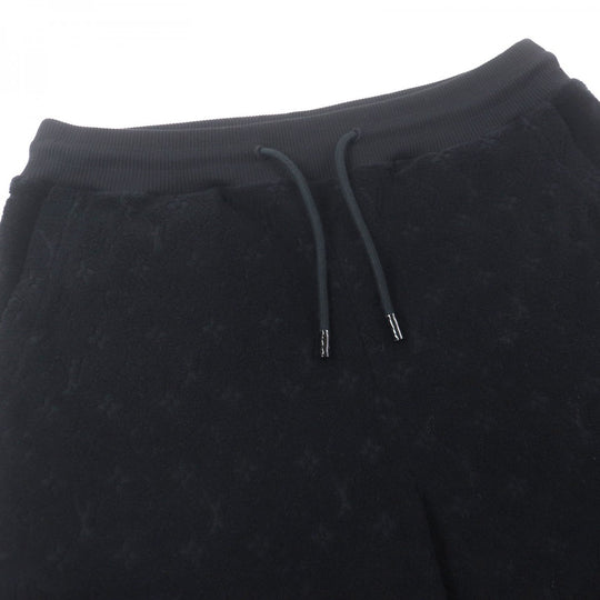 LOUIS VUITTON Shorts Main: 83% cotton, Main: 17% nylon black Monogram French Terry Shorts mens S Used Authentic