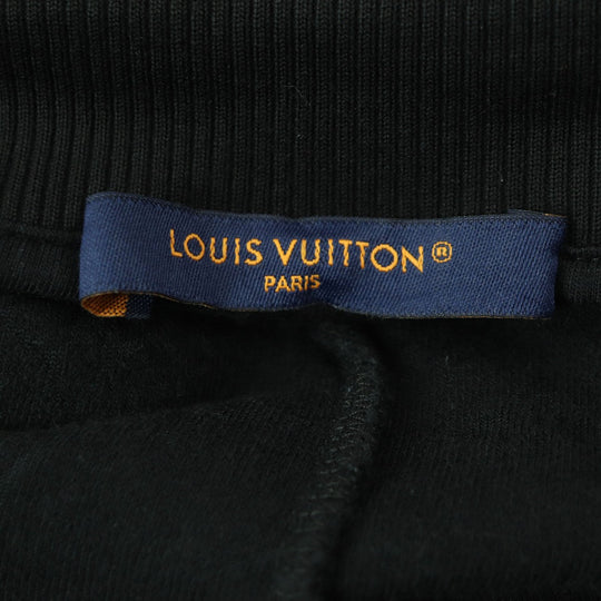 LOUIS VUITTON Shorts Main: 83% cotton, Main: 17% nylon black Monogram French Terry Shorts mens S Used Authentic