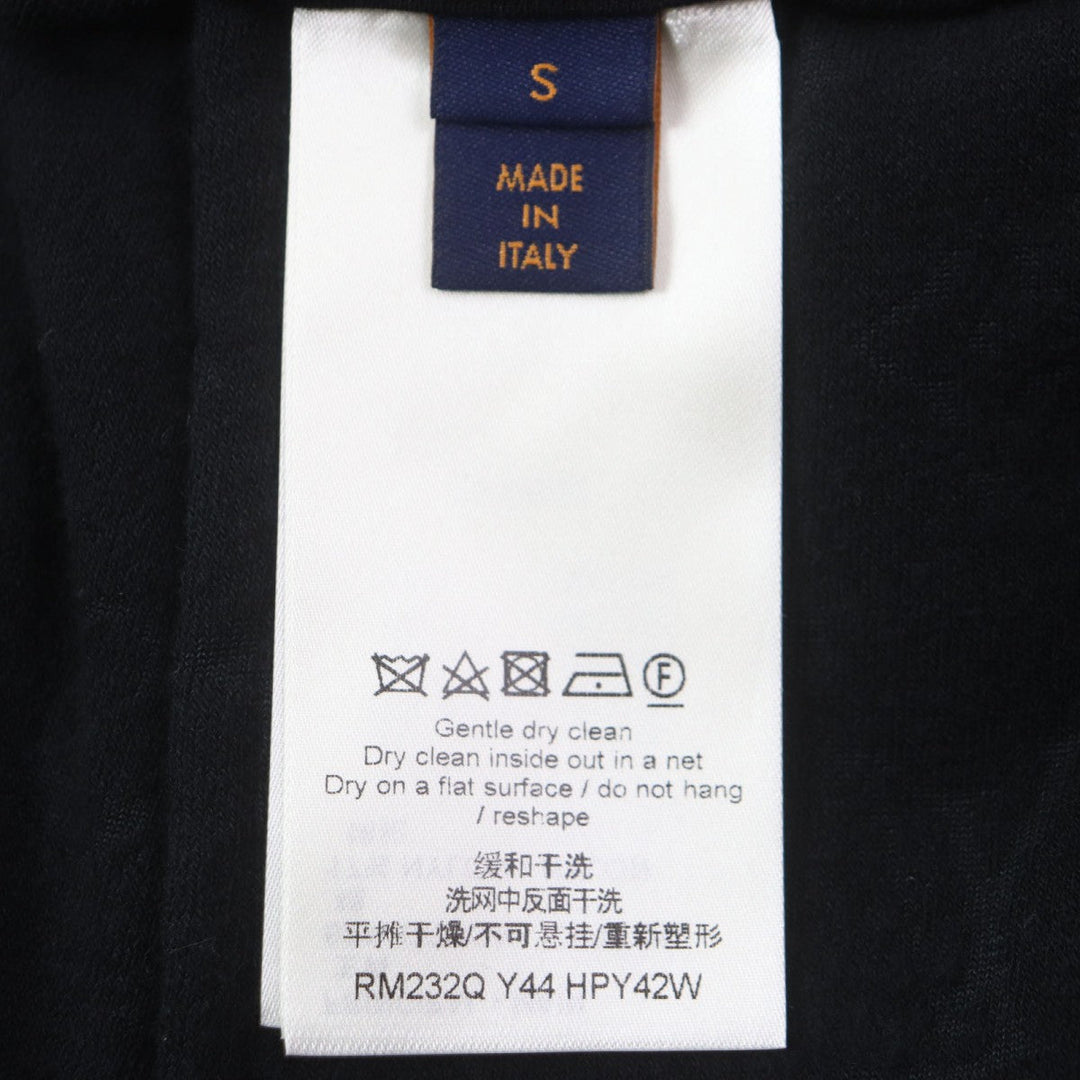 LOUIS VUITTON Shorts Main: 83% cotton, Main: 17% nylon black Monogram French Terry Shorts mens S Used Authentic