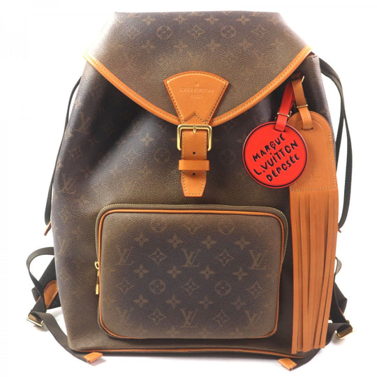 LOUIS VUITTON Backpack M11540 Main: Monogram Dust Canvas, Part: Leather Monogram Brown Monogram Dust Montsouris Backpack mens Used Authentic