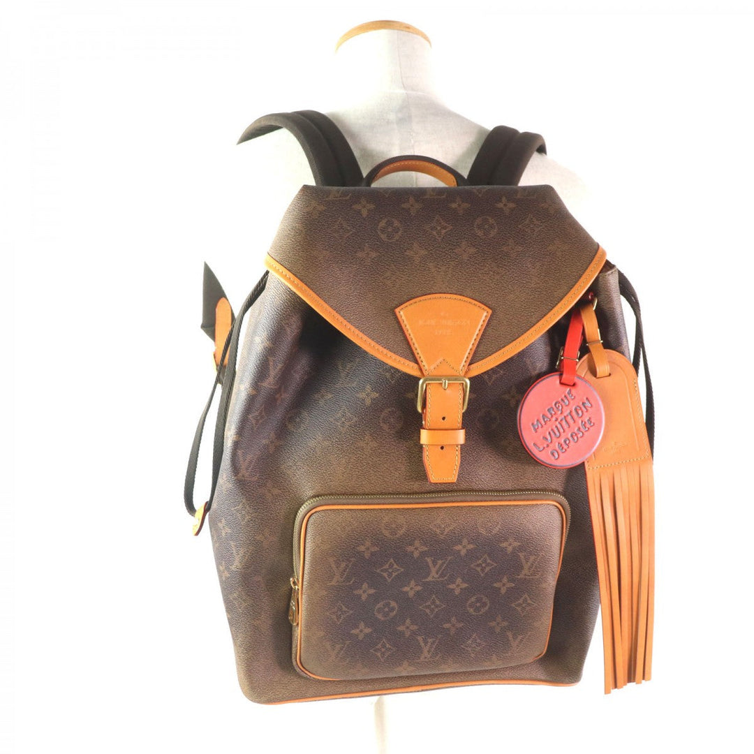 LOUIS VUITTON Backpack M11540 Main: Monogram Dust Canvas, Part: Leather Monogram Brown Monogram Dust Montsouris Backpack mens Used Authentic