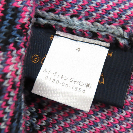 LOUIS VUITTON Knit cap M73898 Main: 100% wool Black Pink Blue Gray type Bone Giant mens Used Authentic
