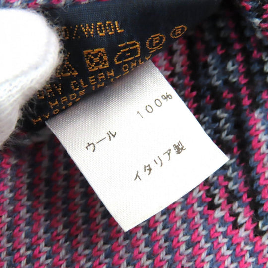 LOUIS VUITTON Knit cap M73898 Main: 100% wool Black Pink Blue Gray type Bone Giant mens Used Authentic