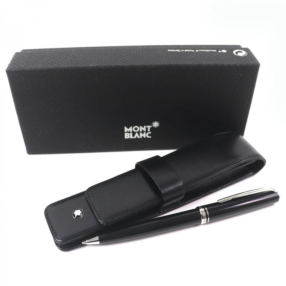 MONTBLANC Ballpoint pen Resin, Platinum black Generation New Model mens Used Authentic