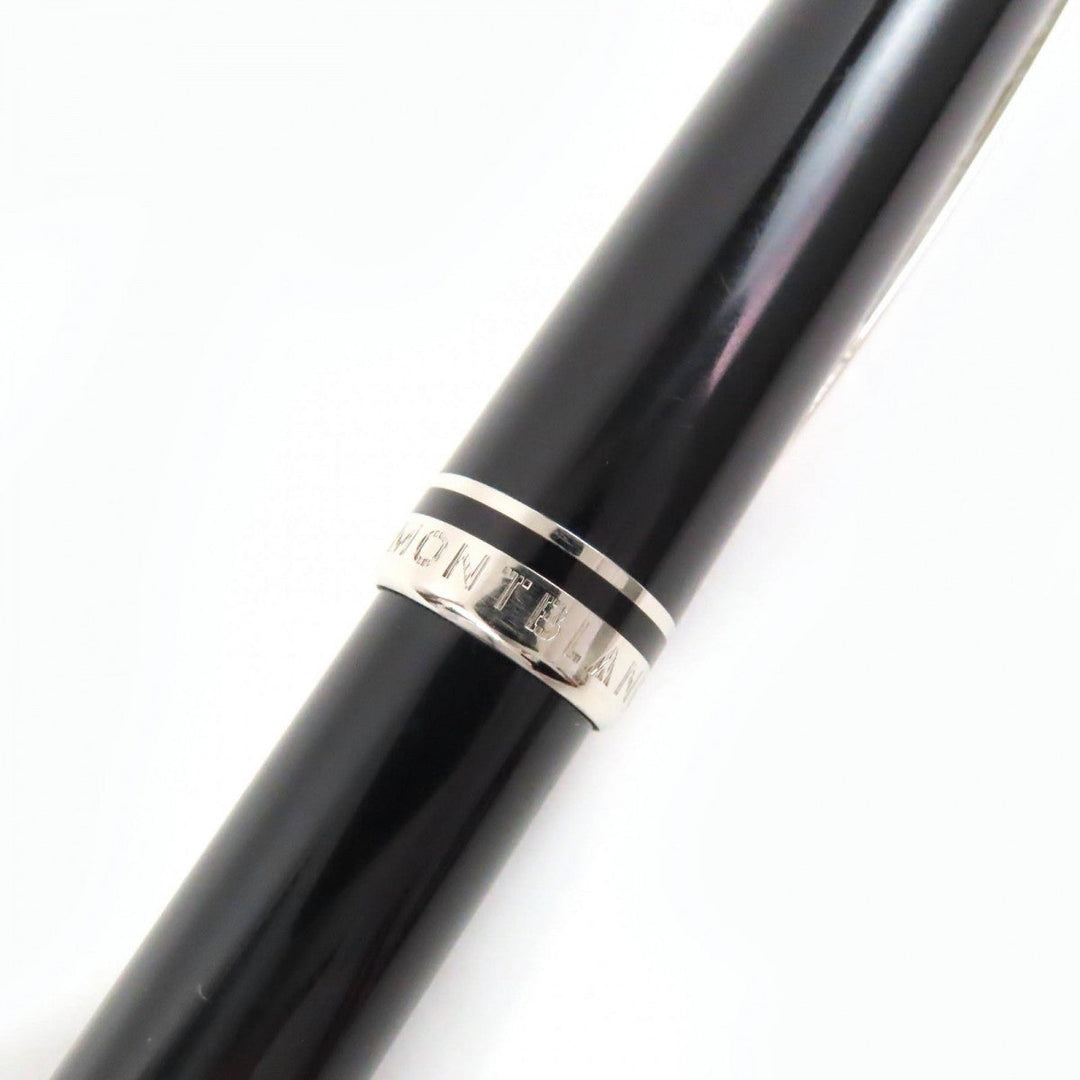 MONTBLANC Ballpoint pen Resin, Platinum black Generation New Model mens Used Authentic