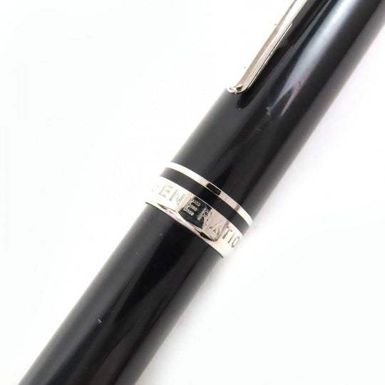 MONTBLANC Ballpoint pen Resin, Platinum black Generation New Model mens Used Authentic