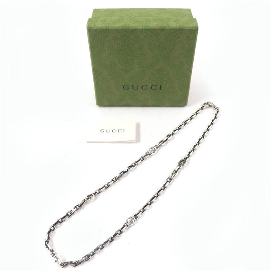 GUCCI Necklace Main�FAG925

,�\ Silver mens Used Authentic