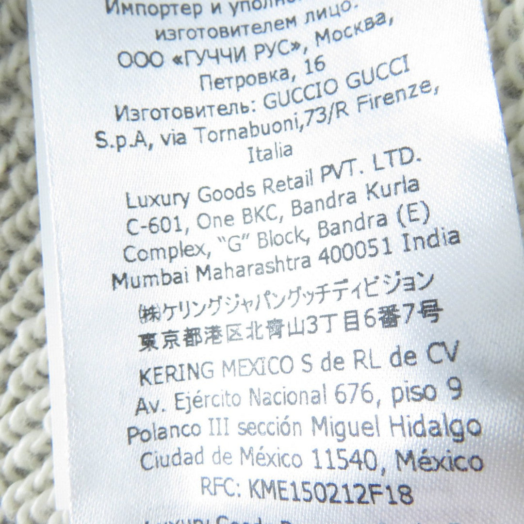 GUCCI sweat 717404 Main: 100% cotton gray Women S Used Authentic