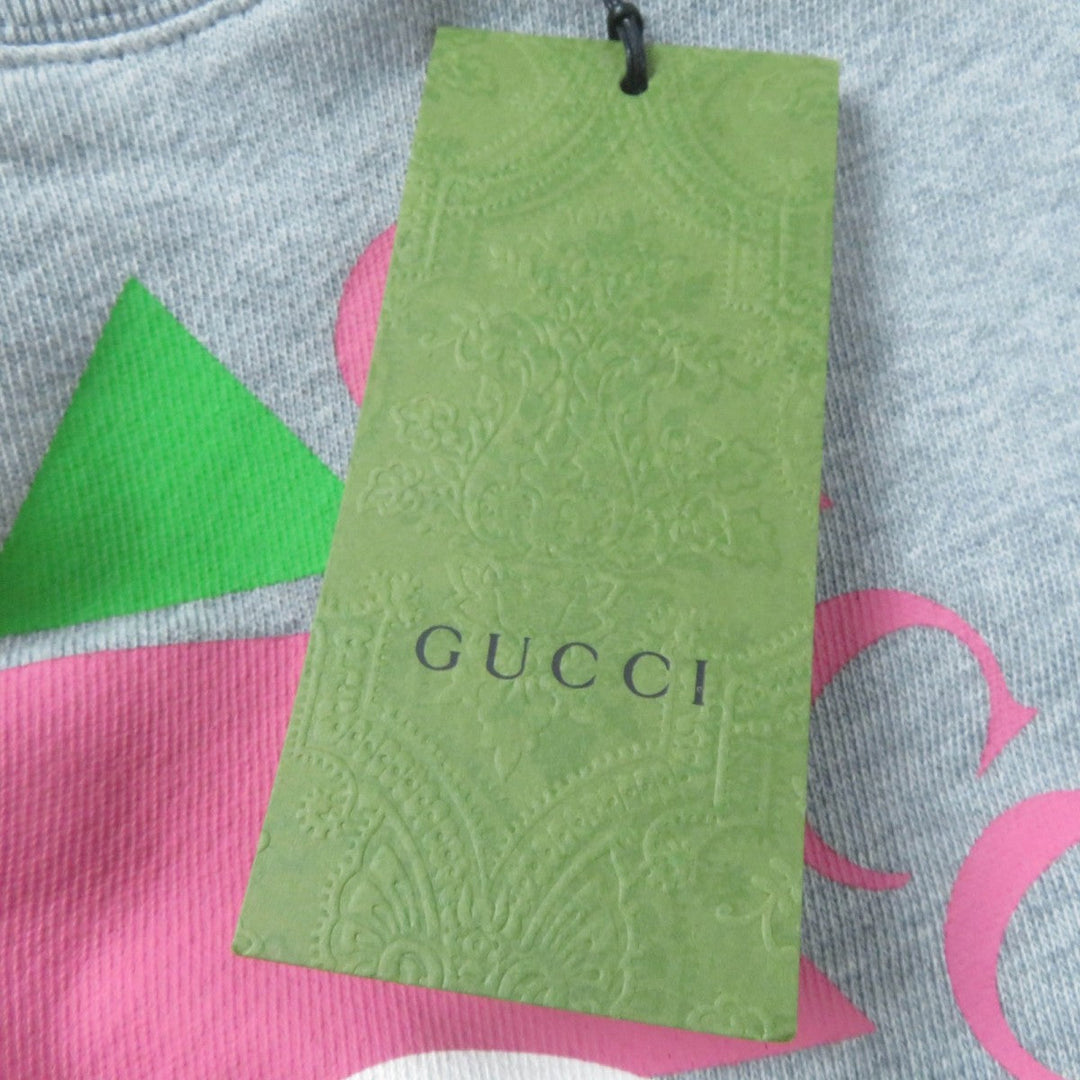 GUCCI sweat 717404 Main: 100% cotton gray Women S Used Authentic