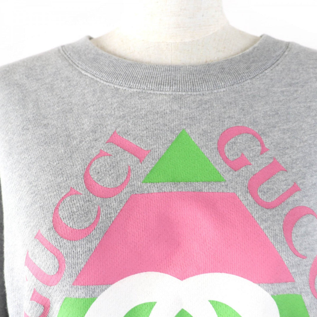 GUCCI sweat 717404 Main: 100% cotton gray Women S Used Authentic