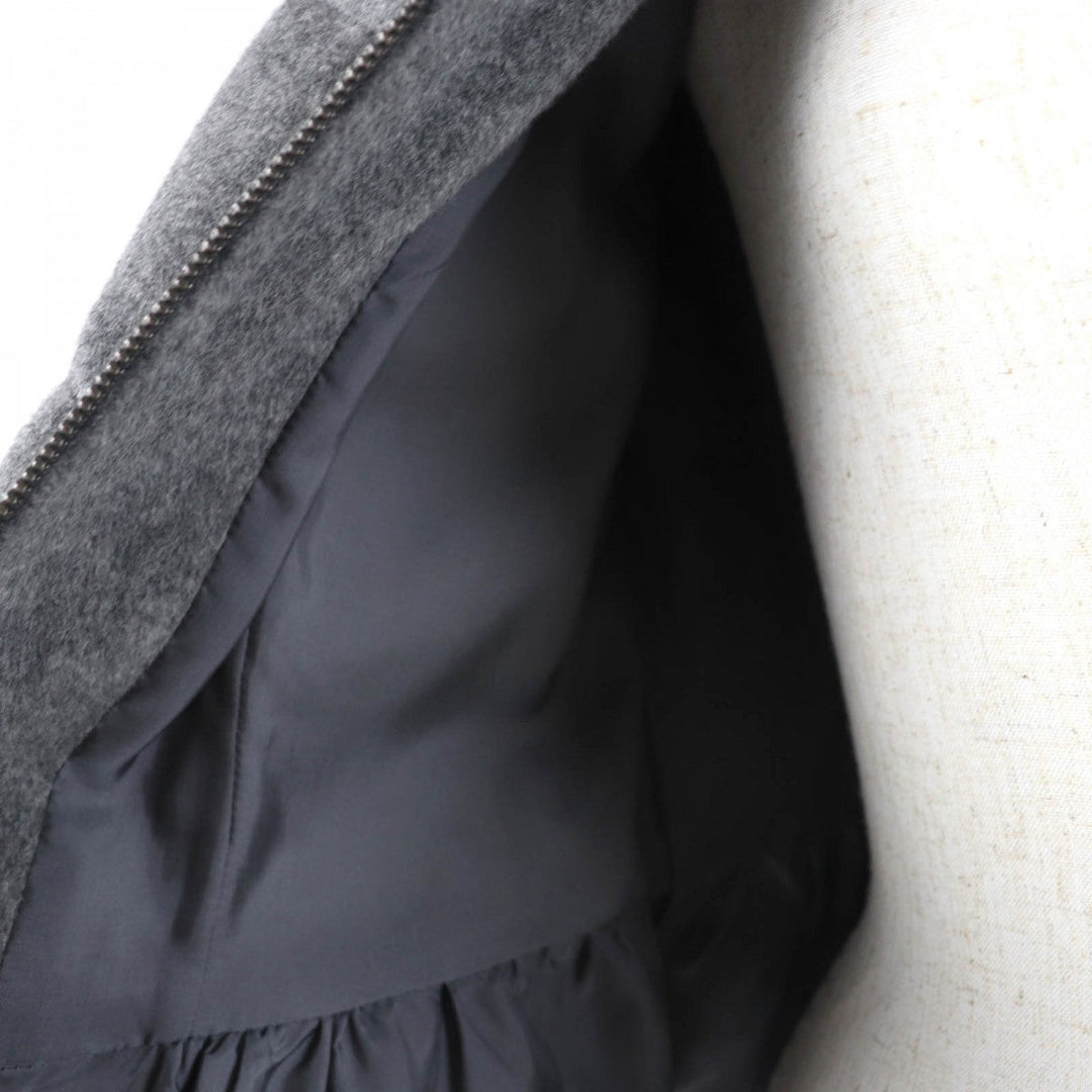 Rene Down jacket 6738740 Main: 100% wool, Filling: 90% down, Filling: 10% feather, Part: 100% rayon, Fur: fox gray Women 34 Used Authentic