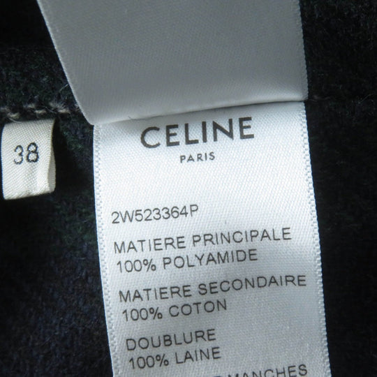 CELINE Jacket 2W523364P Main: 100% nylon, Part: 100% cotton, Lining: 100% wool, Sleeve lining: 100% rayon, Filling: 100% polyester black Women 38 Used Authentic