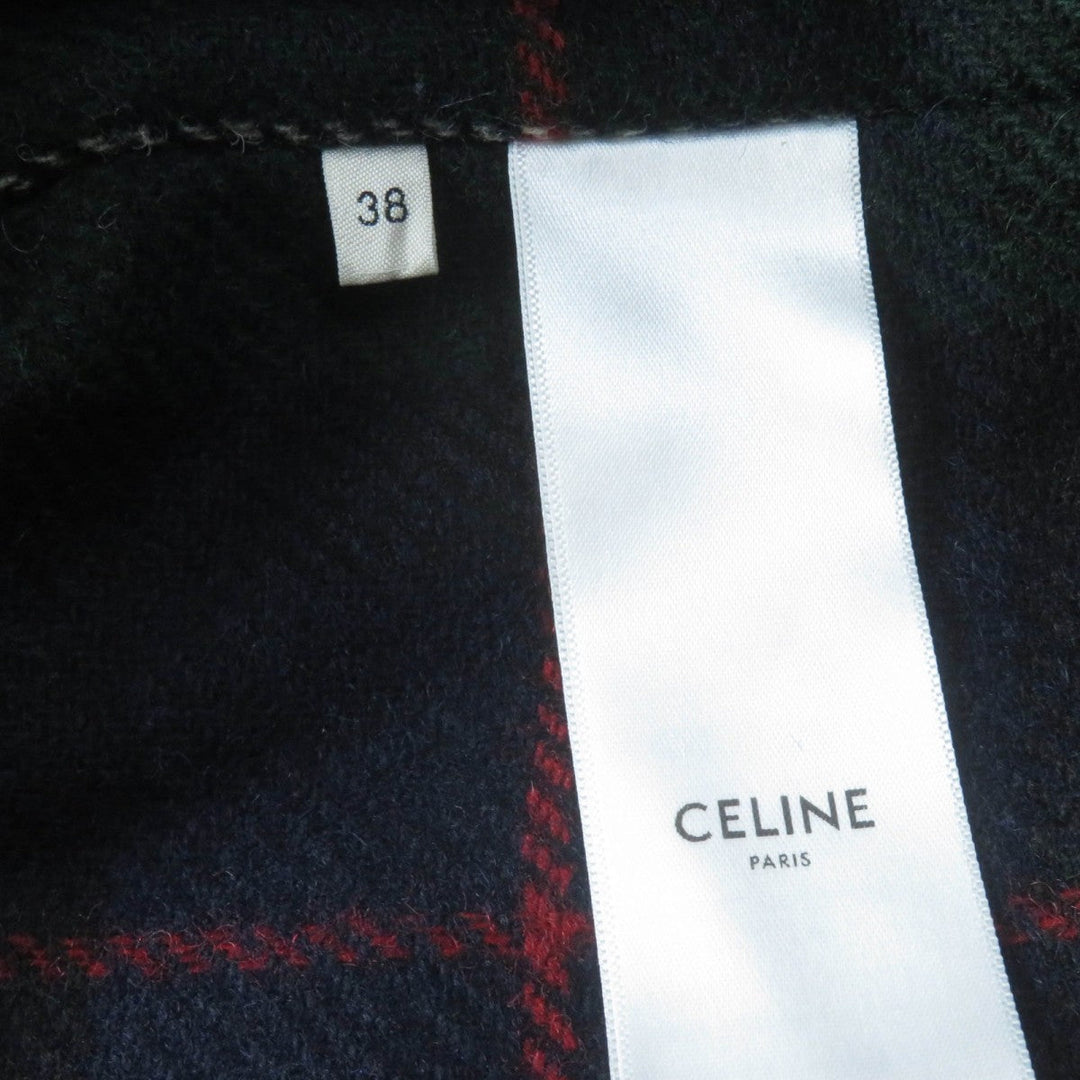 CELINE Jacket 2W523364P Main: 100% nylon, Part: 100% cotton, Lining: 100% wool, Sleeve lining: 100% rayon, Filling: 100% polyester black Women 38 Used Authentic