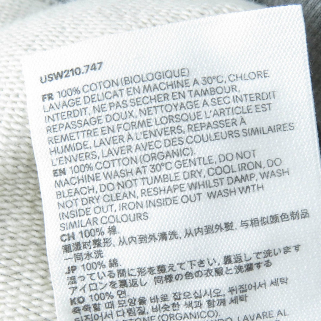 AMI Paris Hoodie USW210.747 cotton gray Women S Used Authentic