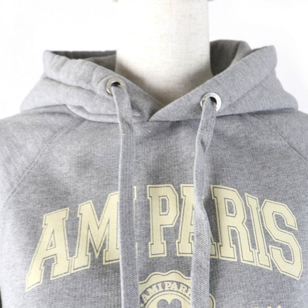 AMI Paris Hoodie USW210.747 cotton gray Women S Used Authentic