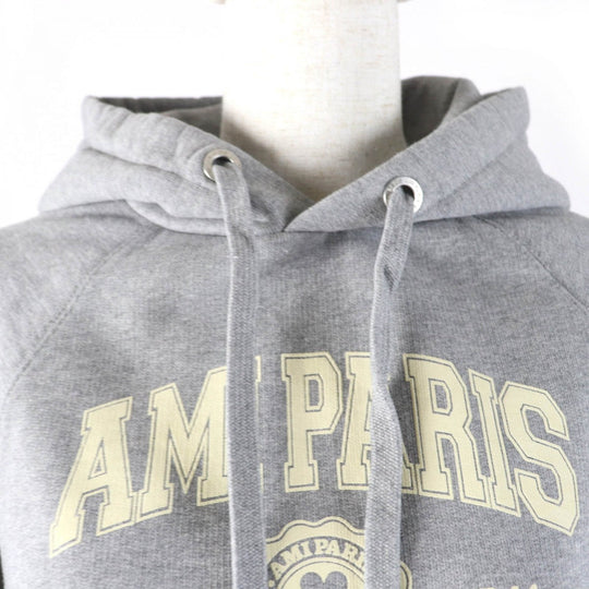 AMI Paris Hoodie USW210.747 cotton gray Women S Used Authentic