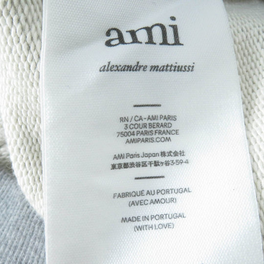AMI Paris Hoodie USW210.747 cotton gray Women S Used Authentic