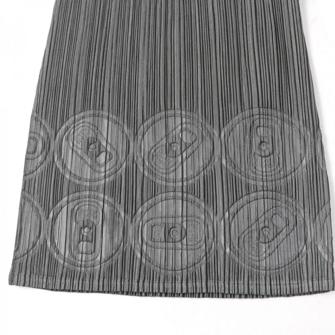PLEATS PLEASE setup PP83-JK721 PP83-JF723 Main: 100% polyester gray Women Used Authentic