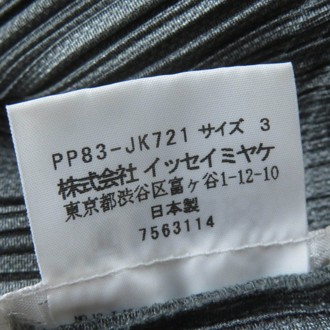 PLEATS PLEASE setup PP83-JK721 PP83-JF723 Main: 100% polyester gray Women Used Authentic