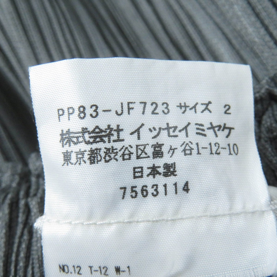 PLEATS PLEASE setup PP83-JK721 PP83-JF723 Main: 100% polyester gray Women Used Authentic