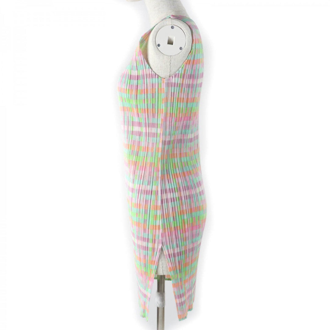 PLEATS PLEASE one piece PP51-JK637 Main: 100% polyester multicolor Women 3 Used Authentic
