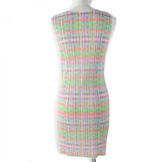 PLEATS PLEASE one piece PP51-JK637 Main: 100% polyester multicolor Women 3 Used Authentic