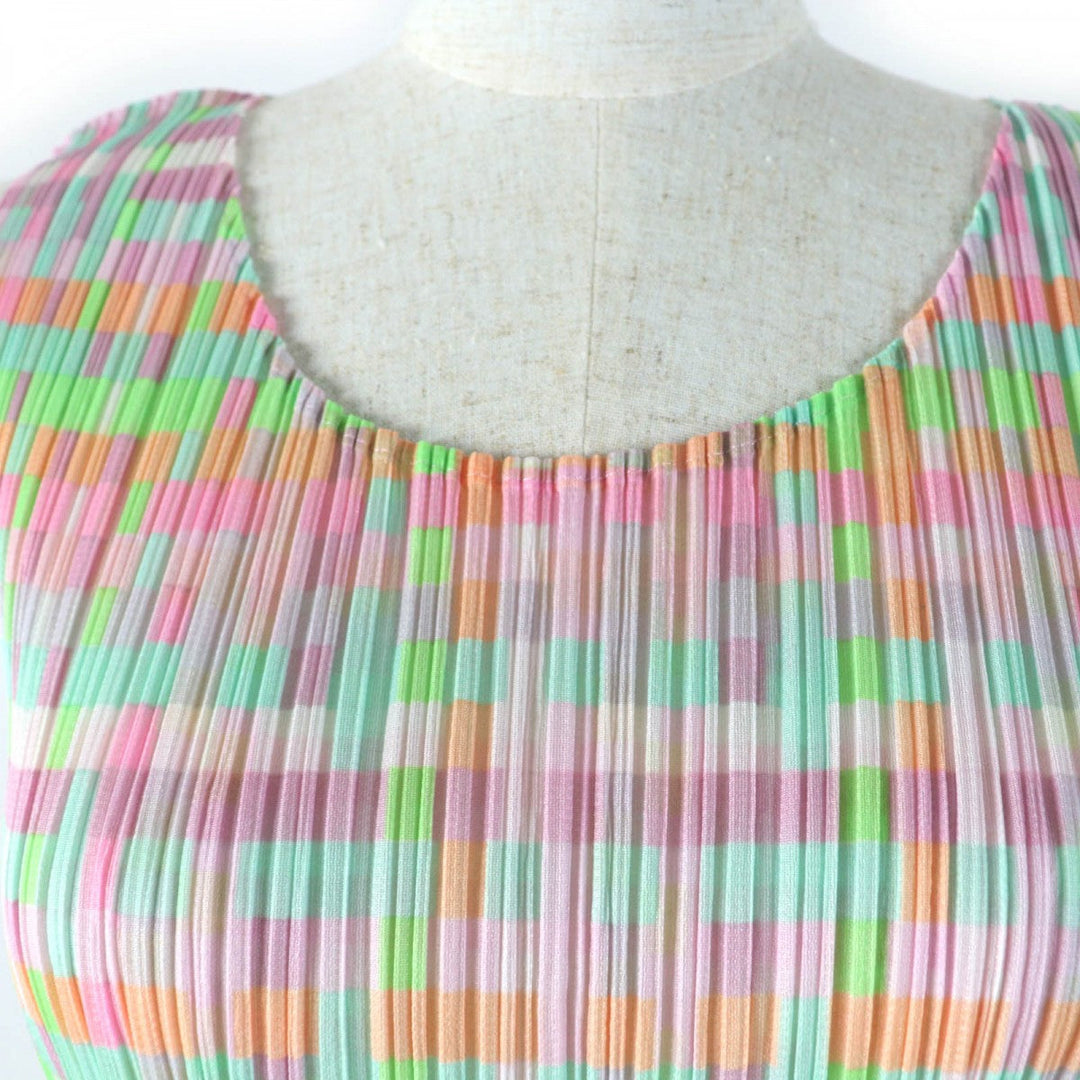 PLEATS PLEASE one piece PP51-JK637 Main: 100% polyester multicolor Women 3 Used Authentic