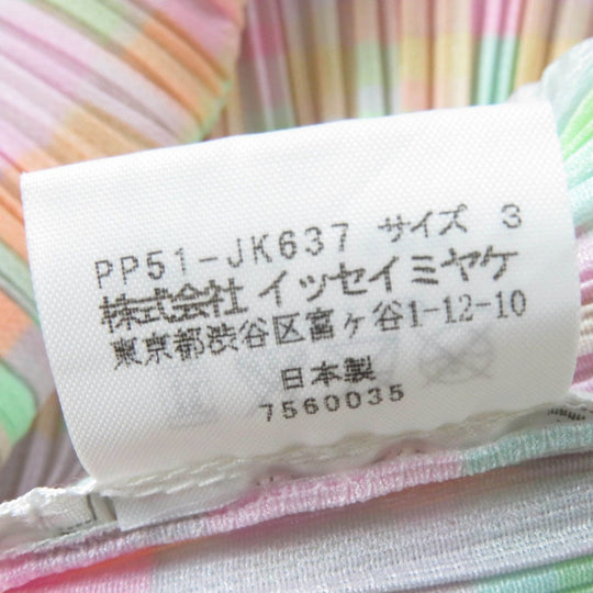PLEATS PLEASE one piece PP51-JK637 Main: 100% polyester multicolor Women 3 Used Authentic