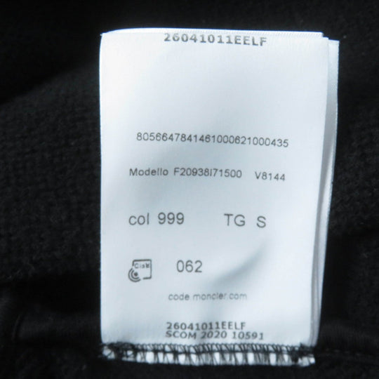 MONCLER one piece Main: 93% cotton, Main: 7% nylon, Lining: 100% polyester, Part: 100% polyester black ABITO Women S Used Authentic