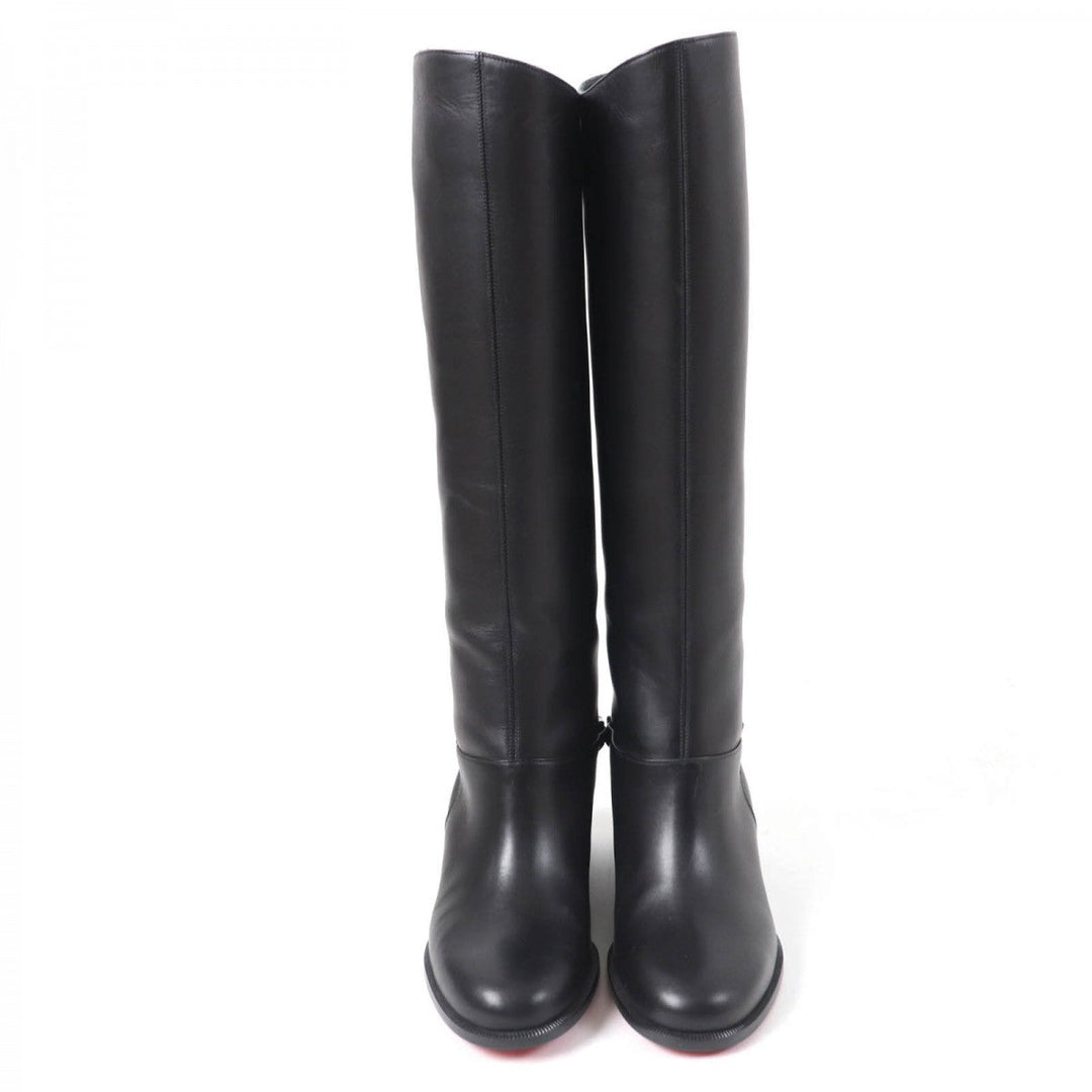 Christian Louboutin Knee-high boots 3130073 Main: Leather black CATE BOOT FLAT CALF Women 36 Used Authentic