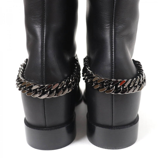 Christian Louboutin Knee-high boots 3130073 Main: Leather black CATE BOOT FLAT CALF Women 36 Used Authentic