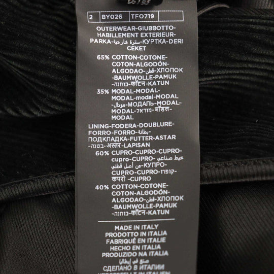 TOM FORD pea coat TFO719 Outer: 65% cotton, Outer: 35% recycled fiber, Lining: 60% cupra, Lining: 40% cotton, Sleeve lining: 100% cupra black mens 46 Used Authentic