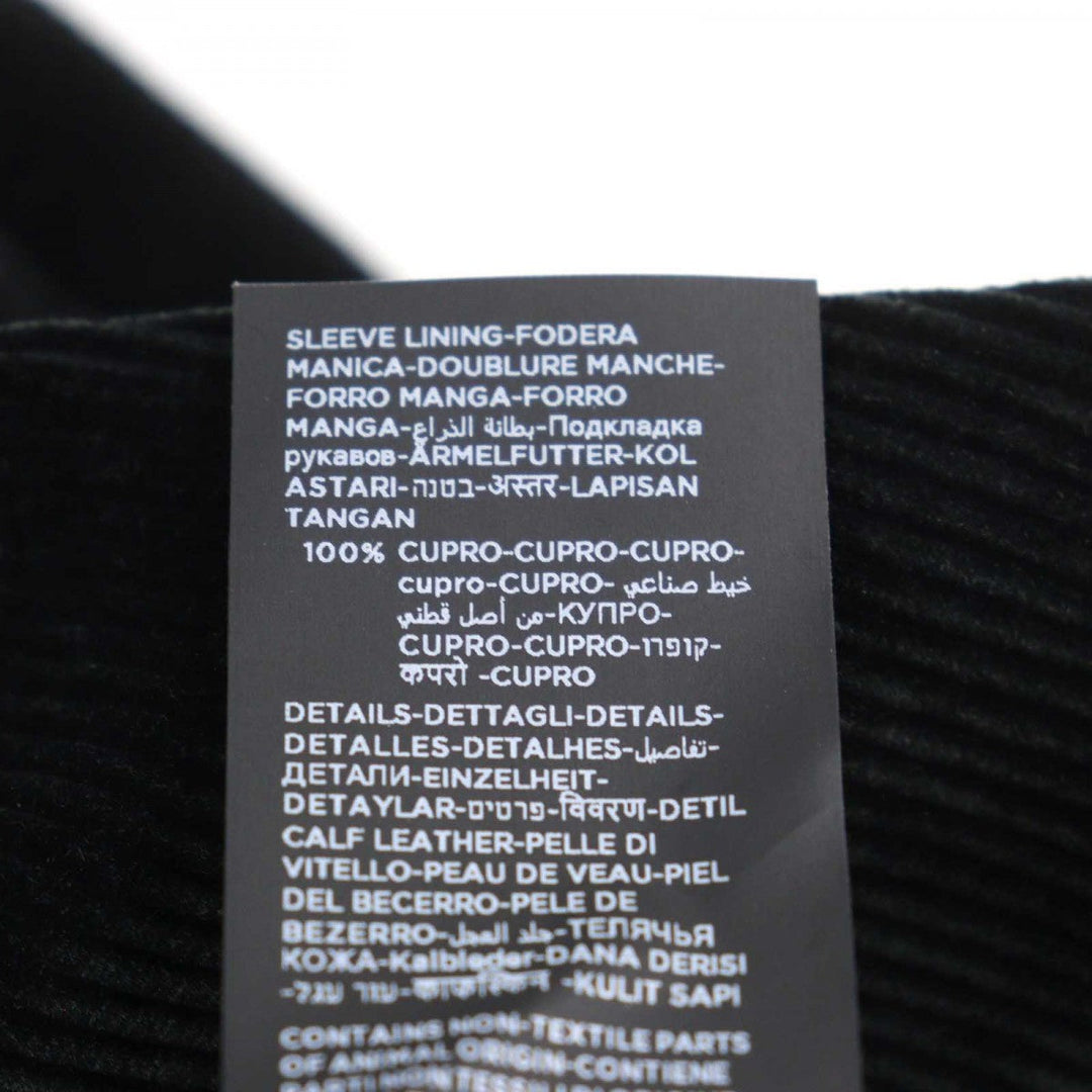 TOM FORD pea coat TFO719 Outer: 65% cotton, Outer: 35% recycled fiber, Lining: 60% cupra, Lining: 40% cotton, Sleeve lining: 100% cupra black mens 46 Used Authentic