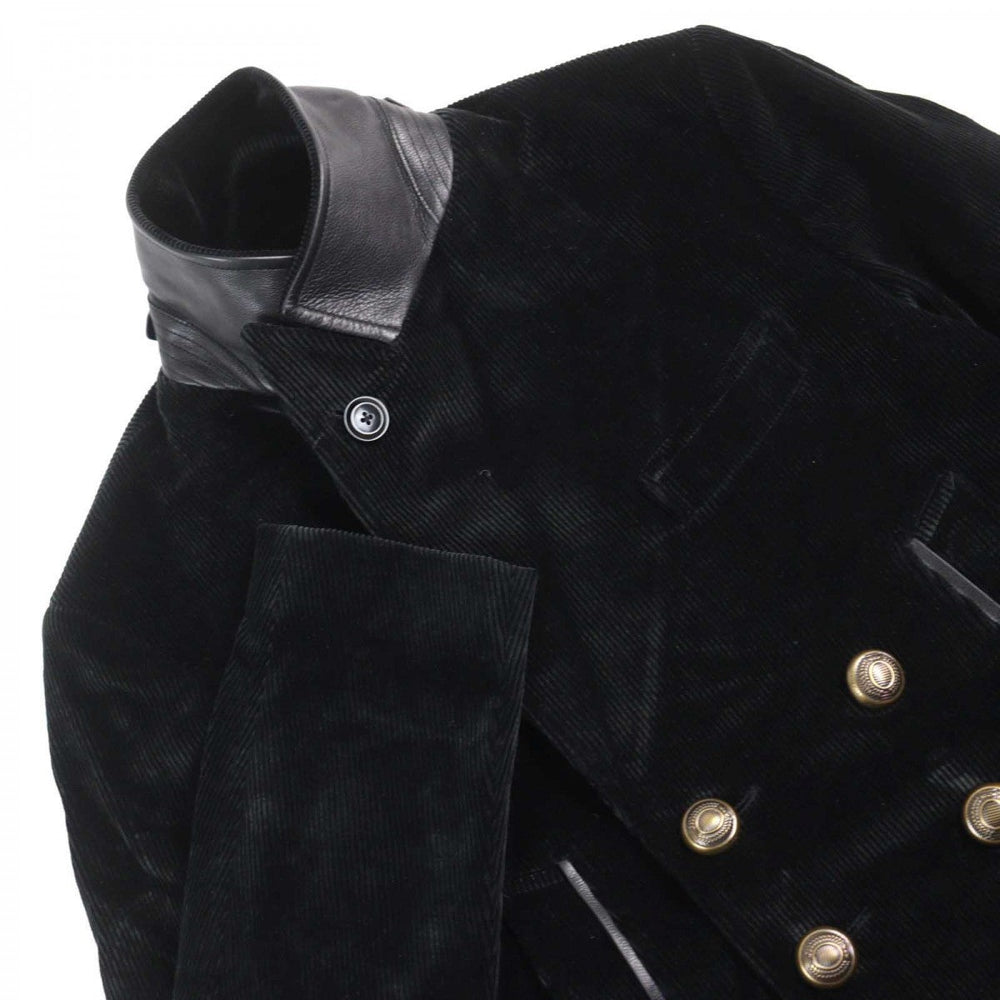 TOM FORD pea coat TFO719 Outer: 65% cotton, Outer: 35% recycled fiber, Lining: 60% cupra, Lining: 40% cotton, Sleeve lining: 100% cupra black mens 46 Used Authentic