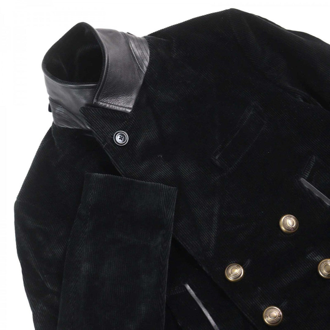 TOM FORD pea coat TFO719 Outer: 65% cotton, Outer: 35% recycled fiber, Lining: 60% cupra, Lining: 40% cotton, Sleeve lining: 100% cupra black mens 46 Used Authentic