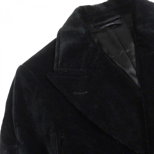 TOM FORD pea coat TFO719 Outer: 65% cotton, Outer: 35% recycled fiber, Lining: 60% cupra, Lining: 40% cotton, Sleeve lining: 100% cupra black mens 46 Used Authentic