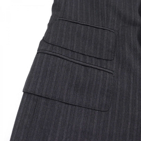 TOM FORD suit 24DL4W Outer: 100% wool, Lining: 50% silk, Lining: 50% rayon Grey Stripe Pattern WINDSOR Windsor mens 44 Used Authentic