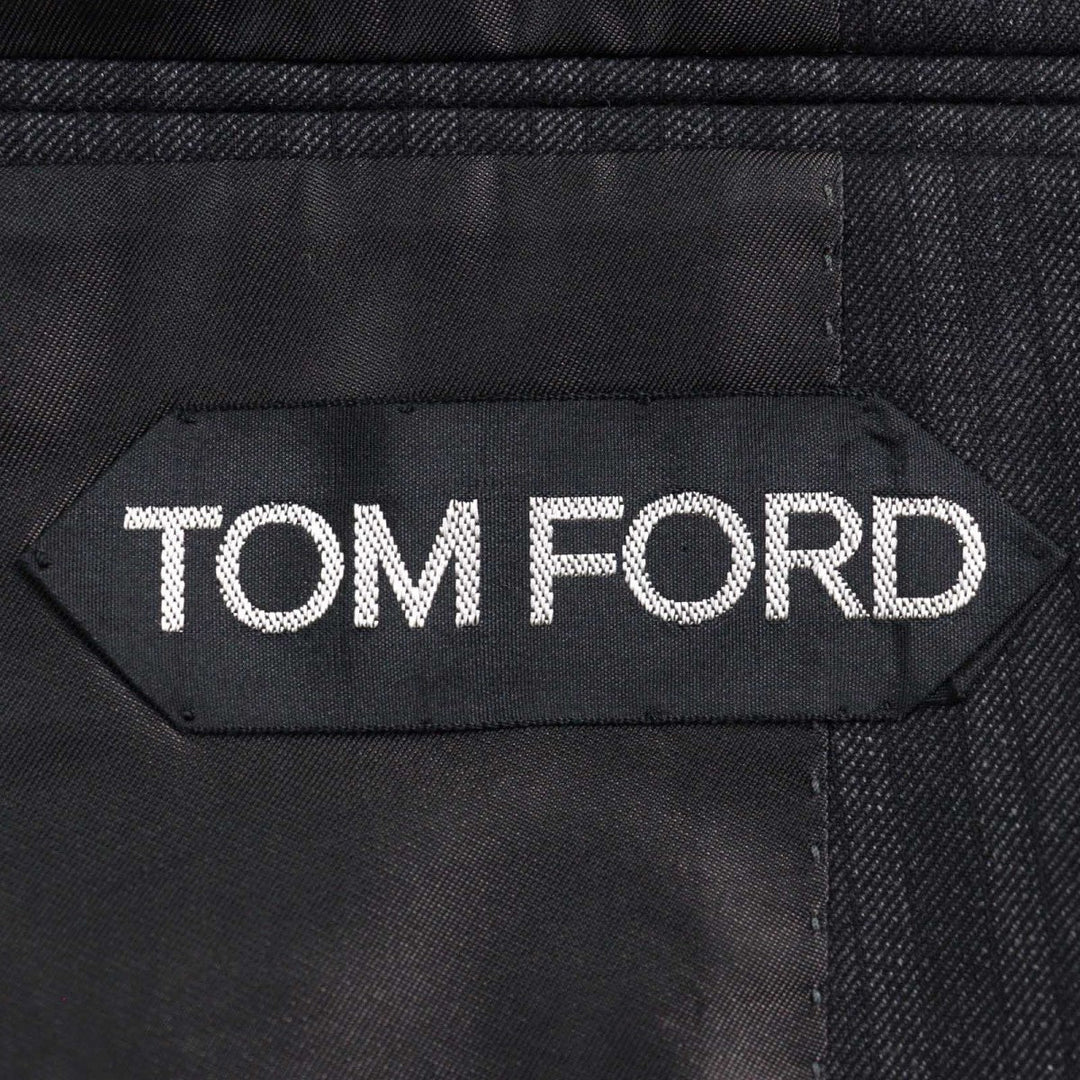 TOM FORD suit 24DL4W Outer: 100% wool, Lining: 50% silk, Lining: 50% rayon Grey Stripe Pattern WINDSOR Windsor mens 44 Used Authentic