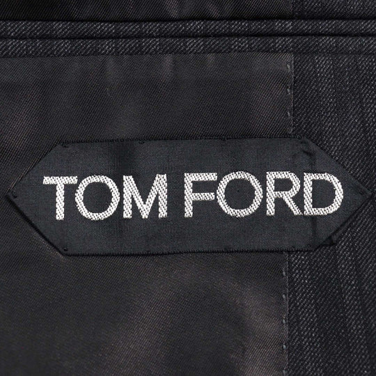 TOM FORD suit 24DL4W Outer: 100% wool, Lining: 50% silk, Lining: 50% rayon Grey Stripe Pattern WINDSOR Windsor mens 44 Used Authentic