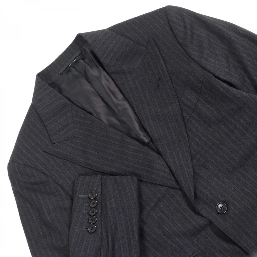 TOM FORD suit 24DL4W Outer: 100% wool, Lining: 50% silk, Lining: 50% rayon Grey Stripe Pattern WINDSOR Windsor mens 44 Used Authentic