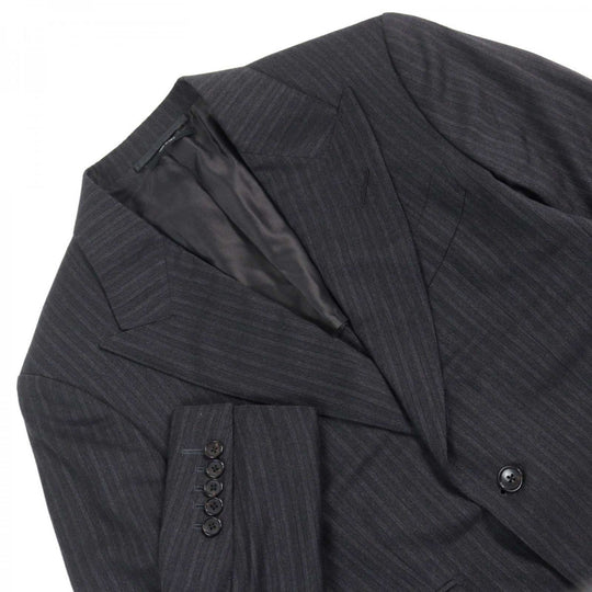 TOM FORD suit 24DL4W Outer: 100% wool, Lining: 50% silk, Lining: 50% rayon Grey Stripe Pattern WINDSOR Windsor mens 44 Used Authentic