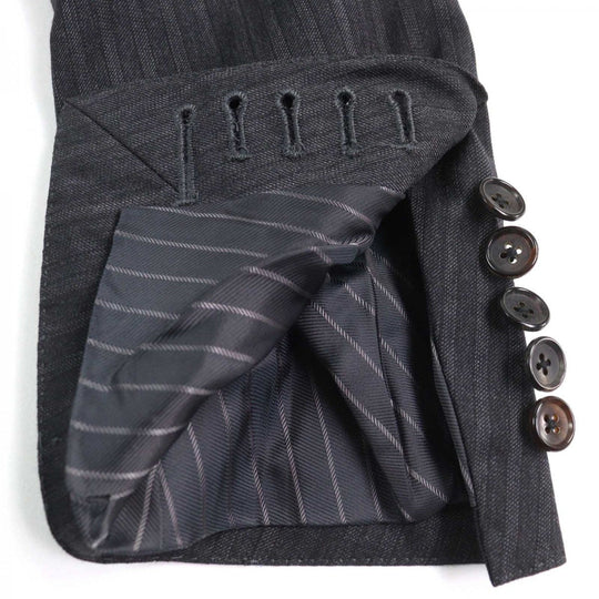 TOM FORD suit 24DL4W Outer: 100% wool, Lining: 50% silk, Lining: 50% rayon Grey Stripe Pattern WINDSOR Windsor mens 44 Used Authentic