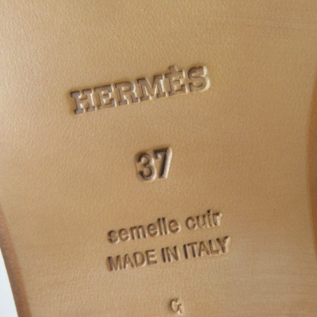 HERMES Knee-high boots Main: Leather black Women 37 Used Authentic